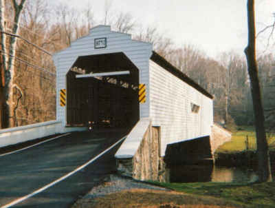 Gibson Covered Bridge. Photo by Sandy Adrion, April 2004